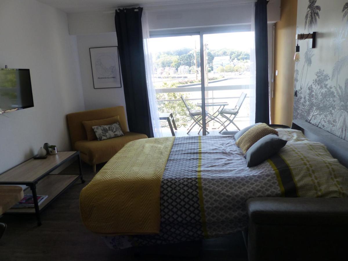 Studio Expose Plein Sud Vu Sur Le Port De Plaisance Perros-Guirec Exterior foto
